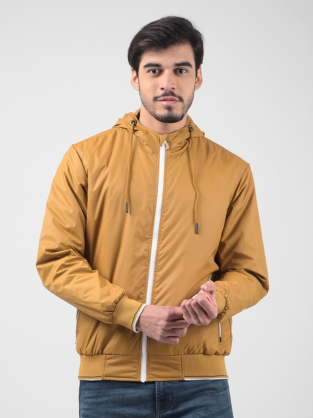 Numero Uno Men Solid Yellow Jacket